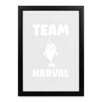 narval - Affiche encadrée (27 × 37 cm) - noir - Devant