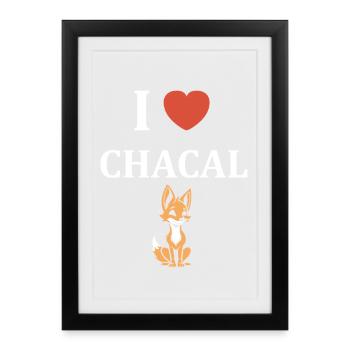 jackal - Framed poster (27 × 37 cm) - black - Front