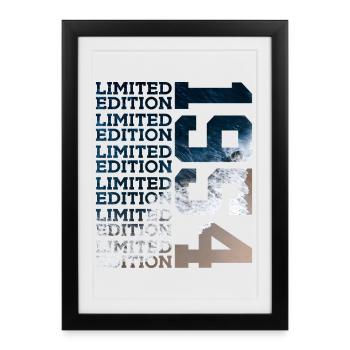 LIMITED EDITION 1954 72 YEARS 72ND BIRTHDAY - Framed poster (27 × 37 cm) - black - Front