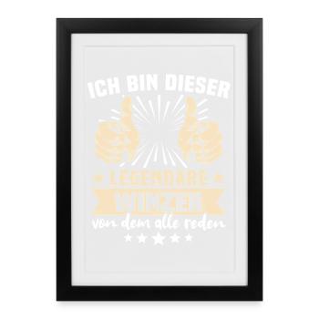 Winegrowers' sayings - Framed poster (27 × 37 cm) - black - Front