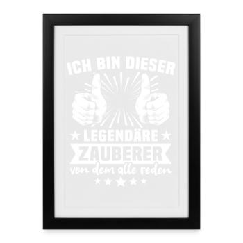 Wizard Legend - Framed poster (27 × 37 cm) - black - Front