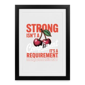 Journée de la Femme, le féminisme fatigué n’est pas ma personnalité - Affiche encadrée (27 × 37 cm) - noir - Devant