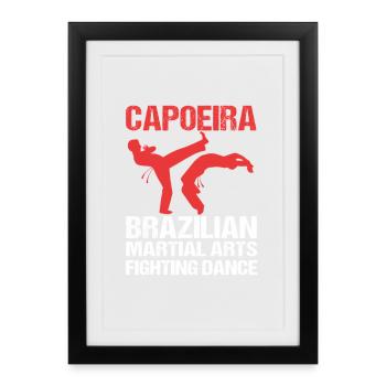 Capoeira - Framed poster (27 × 37 cm) - black - Front