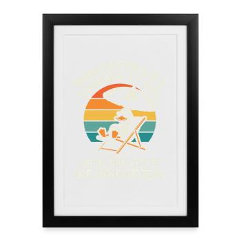 Whatever Life Throws At You Duck Funny Retro - Framed poster (27 × 37 cm) - black - Front