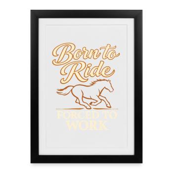 Horse People Equestrian Identity Barn - Framed poster (27 × 37 cm) - black - Front