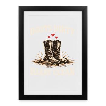 Horse People Equestrian Identity Barn - Framed poster (27 × 37 cm) - black - Front