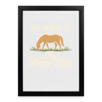 Horse People Equestrian Identity Barn - Framed poster (27 × 37 cm) - black - Front