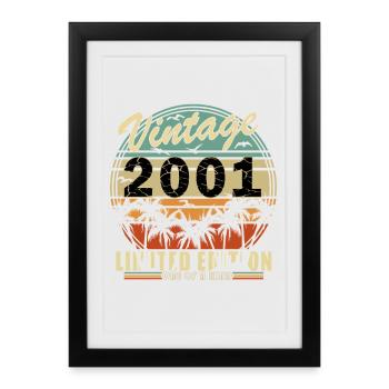 Birthday 2001 - Framed poster (27 × 37 cm) - black - Front
