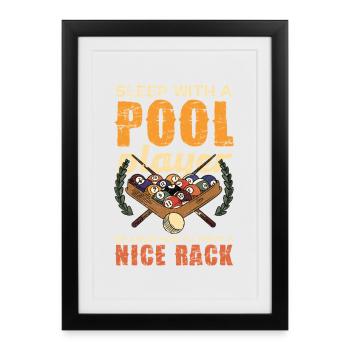 Porte-piscine qui dit Chemise - Affiche encadrée (27 × 37 cm) - noir - Devant