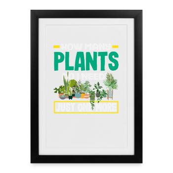 Another plant plant lover gardener - Framed poster (27 × 37 cm) - black - Front