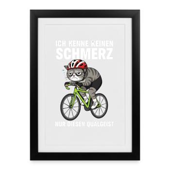 Vélo de route Vélo Vélo Sport Vélo VTT - Affiche encadrée (27 × 37 cm) - noir - Devant