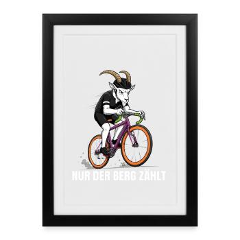 Vélo de route Vélo Vélo Sport Vélo VTT - Affiche encadrée (27 × 37 cm) - noir - Devant