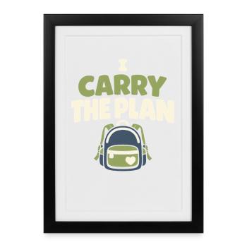 Family Provision Emergency Planner Prepper - Framed poster (27 × 37 cm) - black - Front