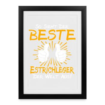 Screed Layer Gift Idea - Framed poster (27 × 37 cm) - black - Front