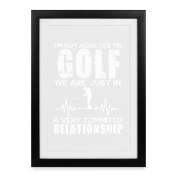 Golf Relationship: Committed Passion - Framed poster (27 × 37 cm) - black - Front