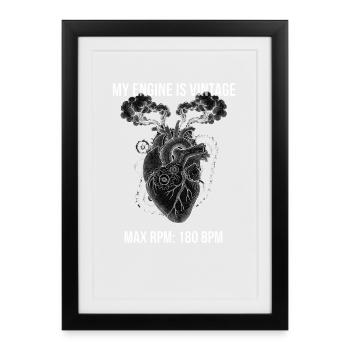 Vélo de route Vélo Vélo Sport Vélo VTT - Affiche encadrée (27 × 37 cm) - noir - Devant