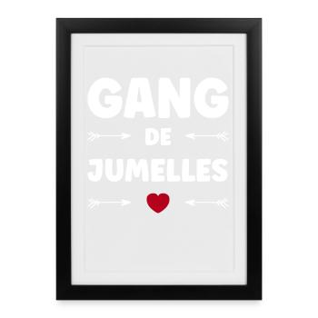 GANG DES JUMELLES - Affiche encadrée (27 × 37 cm) - noir - Devant
