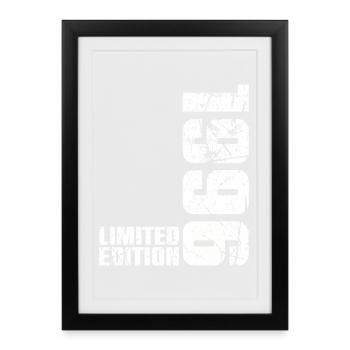 30ème Anniversaire Homme Femme 30 ans 1996 Cadeau - Affiche encadrée (27 × 37 cm) - noir - Devant
