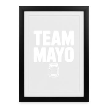 Équipe Mayo - Affiche encadrée (27 × 37 cm) - noir - Devant