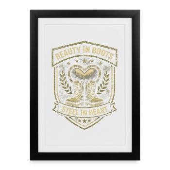 Femmes soldats Femmes soldats - Affiche encadrée (27 × 37 cm) - noir - Devant
