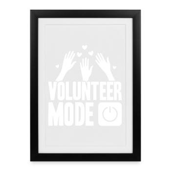 Mode citation de travailleur social sur Social Social - Affiche encadrée (27 × 37 cm) - noir - Devant