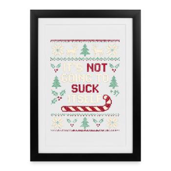 It won't ruin itself (inappropriate) - Framed poster (27 × 37 cm) - black - Front