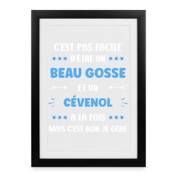 Handsome Cevennes kid at the same time - Framed poster (27 × 37 cm) - black - Front