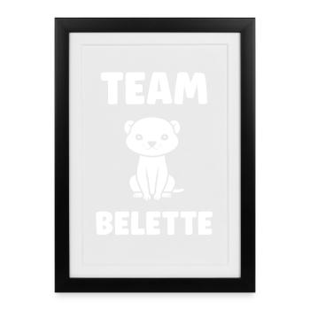 Team Weasel - Framed poster (27 × 37 cm) - black - Front