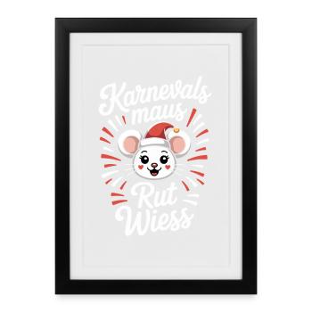 Carnival Mouse Rut Wiess Cologne Cologne Cologne Carnival Mouse - Framed poster (27 × 37 cm) - black - Front