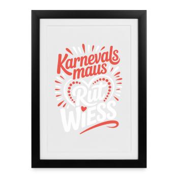 Carnival Mouse Rut Wiess Cologne Cologne Cologne Carnival Mouse - Framed poster (27 × 37 cm) - black - Front