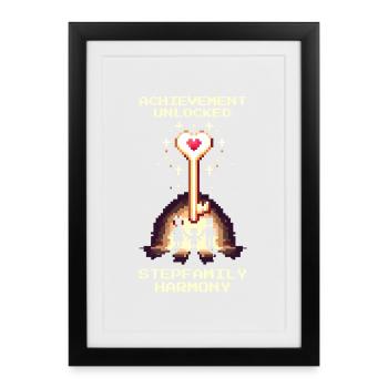 Patchwork Harmony Unlocked | Patchwork - Framed poster (27 × 37 cm) - black - Front
