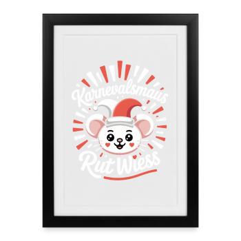 Carnival Mouse Rut Wiess Cologne Cologne Cologne Carnival Mouse - Framed poster (27 × 37 cm) - black - Front