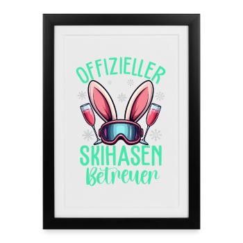 Official Ski Bunny Supervisor - Framed poster (27 × 37 cm) - black - Front