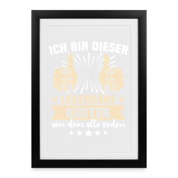 Dictons du sacristain - Affiche encadrée (27 × 37 cm) - noir - Devant
