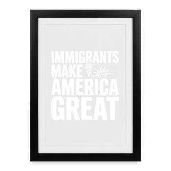 Immigrants - Framed poster (27 × 37 cm) - black - Front