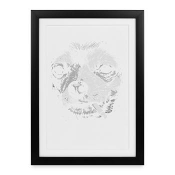 Chihuahua Smoking Funny Dog Meme Humor - Framed poster (27 × 37 cm) - black - Front