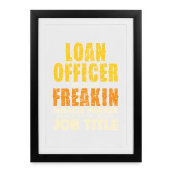 Credit Advisor Saying Miracle Worker - Framed poster (27 × 37 cm) - black - Front