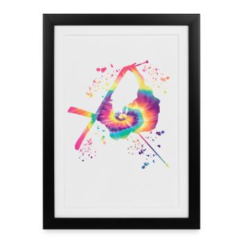Ski alpin Sports d’hiver Ski nordique - Affiche encadrée (27 × 37 cm) - noir - Devant