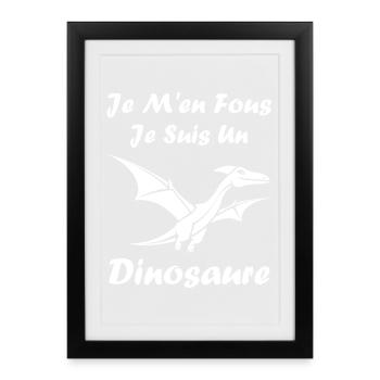 Aerial Dinosaur Attitude - Framed poster (27 × 37 cm) - black - Front