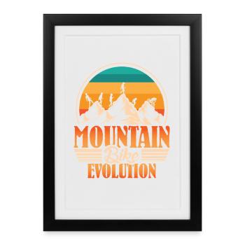 BMX Bicycle Saying bmx biker - Framed poster (27 × 37 cm) - black - Front
