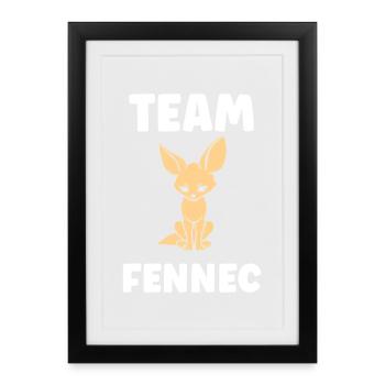 fennec - Affiche encadrée (27 × 37 cm) - noir - Devant
