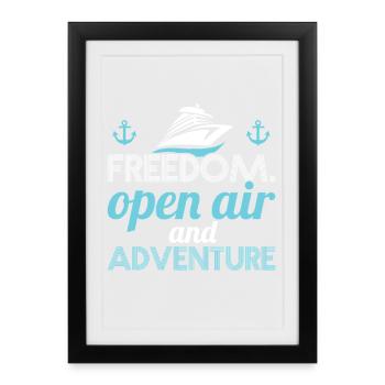 Freedom Open Air Adventure - Framed poster (27 × 37 cm) - black - Front