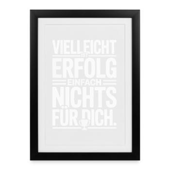Everything has an end, only you're a sausage - Framed poster (27 × 37 cm) - black - Front
