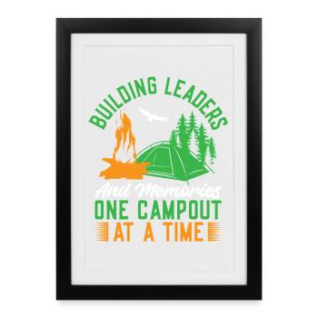 Chefs de bâtiment des Girl Scouts - Affiche encadrée (27 × 37 cm) - noir - Devant