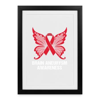 Aneurysm Brain - Framed poster (27 × 37 cm) - black - Front
