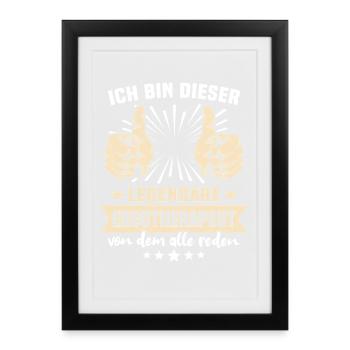 Occupational Therapist Sayings - Framed poster (27 × 37 cm) - black - Front