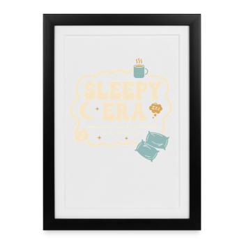 Sleepy Era Naps and Warm Blankets Relaxation - Framed poster (27 × 37 cm) - black - Front