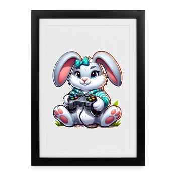 Jeux de Pâques - Affiche encadrée (27 × 37 cm) - noir - Devant