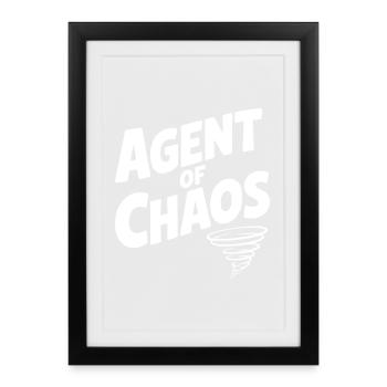 Agent of Chaos - Framed poster (27 × 37 cm) - black - Front