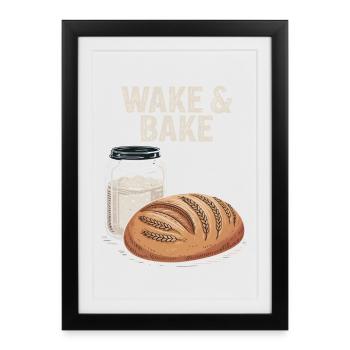 Sourdough Wake And Bake - Framed poster (27 × 37 cm) - black - Front